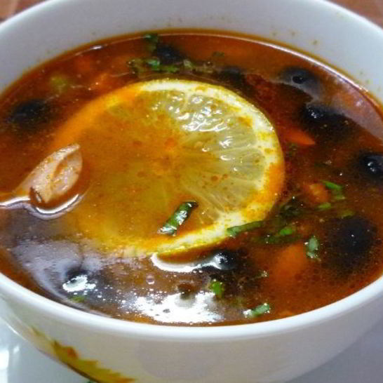 Рецепт солянки из зеленых помидор