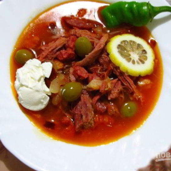 Рецепт солянки московской