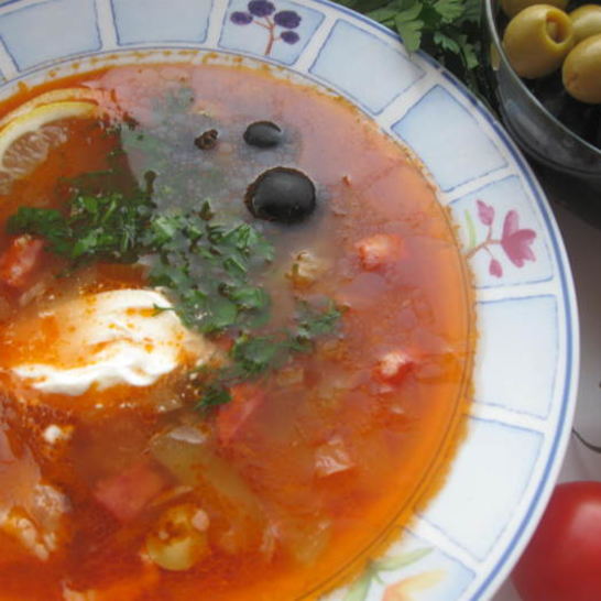 Рецепт солянки мясной сборной