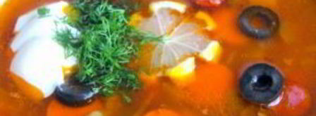 солянка с лимоном и оливками. Шаг 4