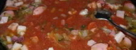 солянка сборная с колбасой. Шаг 7