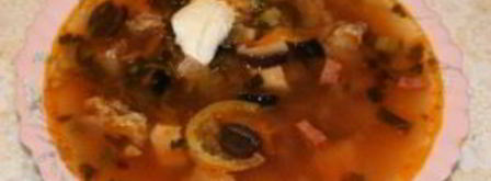 солянка со свининой в мультиварке. Шаг 6