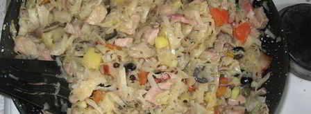 солянка тушеная свиная с вешенками. Шаг 8