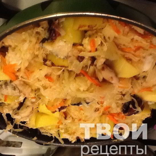 Рецепт солянки второе блюдо тушенная картошка с рыбой и квашенной капустой