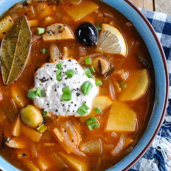 Рецепт супа грибная солянка