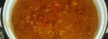 суп из баранины с помидорами и рисом. Шаг 7