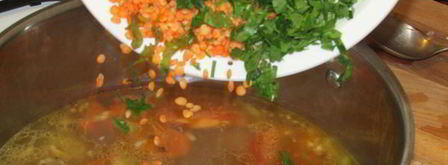 суп из бараньих ребрышек с чечевицей. Шаг 9