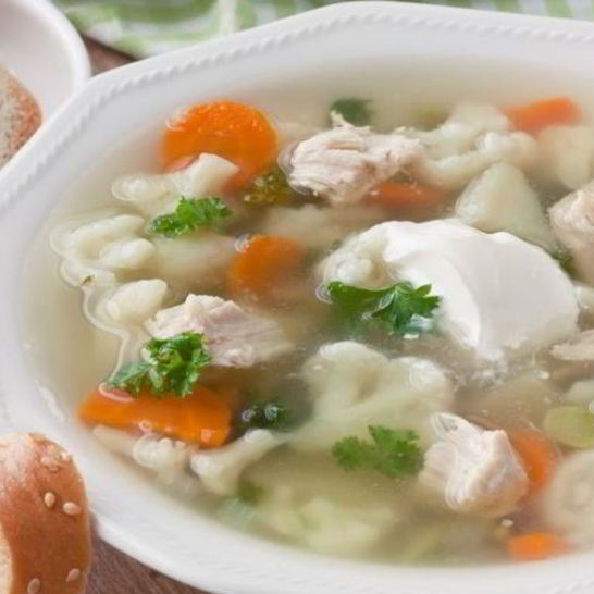 Рецепт супа из цветной капусты с курицей