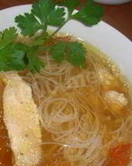 Суп китайский с рисовой лапшой