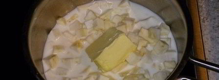 бархатистый каштановый суп-пюре с сельдереем. Шаг 4