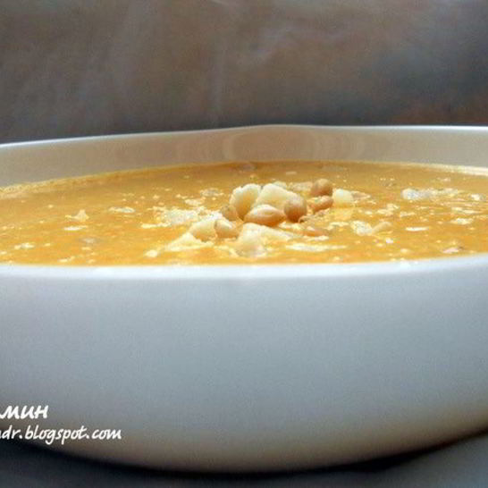 Рецепт чечевично-морковного суп-пюре с имбирем