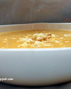 Чечевично-морковный суп-пюре с имбирем