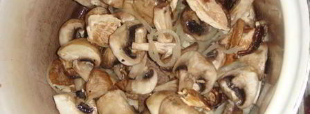 грибной суп-пюре капучино. Шаг 5