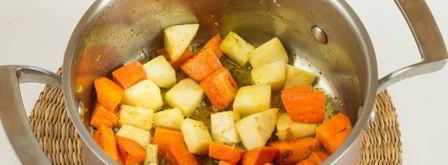 картофельный суп-пюре с корнем сельдерея. Шаг 6