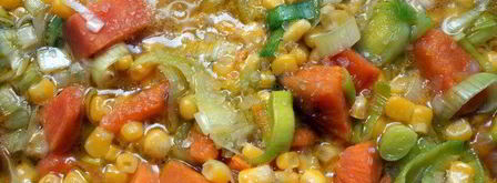 кукурузный суп-пюре с бататом. Шаг 4