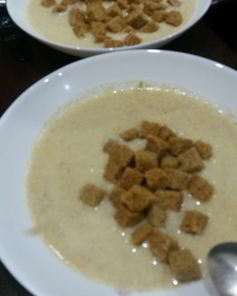 Куриный суп-пюре с шампиньонами