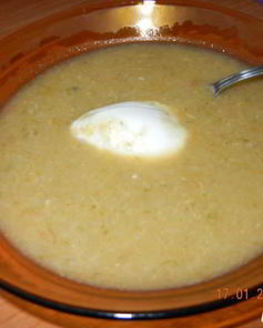 Курица с овощами-суп пюре