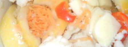 курица с овощами-суп пюре. Шаг 2