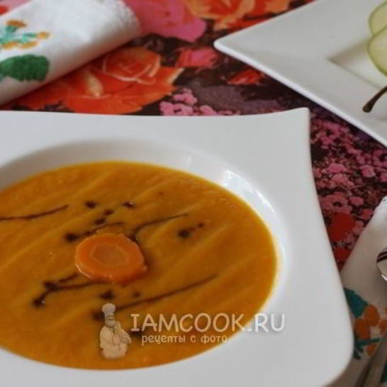 Рецепт морковного супа-пюре с грушей