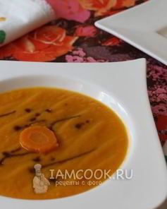 Морковный суп-пюре с грушей