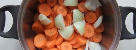 морковный суп-пюре с грушей. Шаг 4