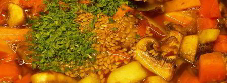 пряный морковный суп-пюре с бататом, грибами и грушей. Шаг 6