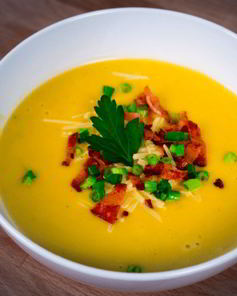 Пряный суп-пюре из тыквы