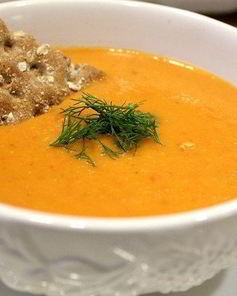 Суп-пюре из баклажанов со сливками