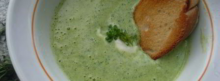 суп-пюре из брокколи с сырным сливочным соусом. Шаг 5