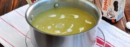 суп-пюре из кабачков со сливками. Шаг 8