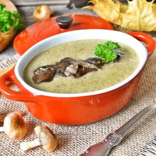Рецепт супа-пюре из лесных грибов