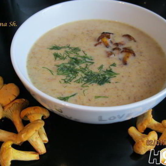 Рецепт супа-пюре из лисичек