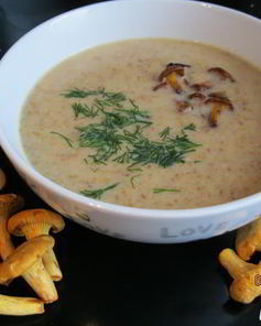 Суп-пюре из лисичек