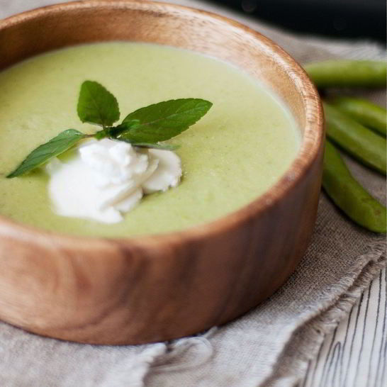 Рецепт супа-пюре из молодого горошка