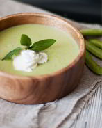 Суп-пюре из молодого горошка