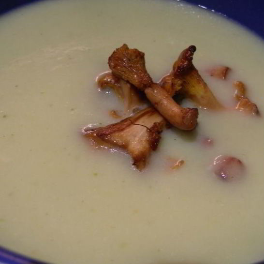 Рецепт супа-пюре из цукини с лисичками