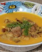 Суп пюре из тыквы с молоком