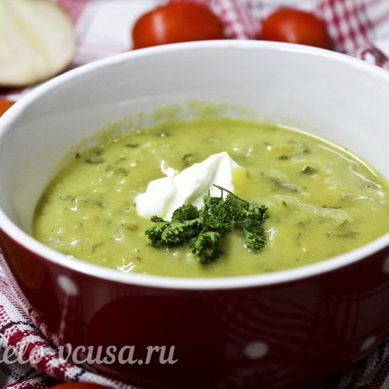 Рецепт супа-пюре из зеленого горошка