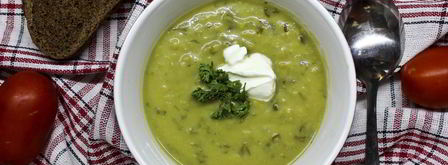 суп-пюре из зеленого горошка. Шаг 11