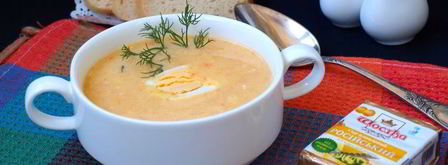 суп-пюре с овощами и плавленым сырком. Шаг 4