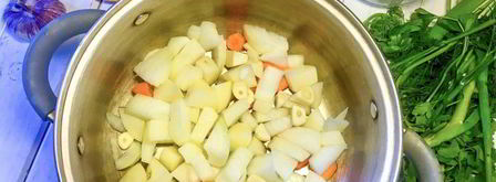 суп-пюре с запеченной тыквой. Шаг 3