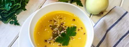 суп-пюре с запеченной тыквой. Шаг 5