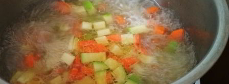 томатный суп-пюре с кабачками. Шаг 5