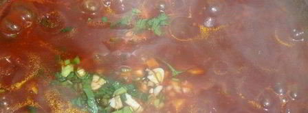 томатный суп-пюре с нутом. Шаг 7