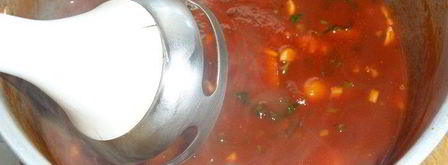 томатный суп-пюре с нутом. Шаг 8