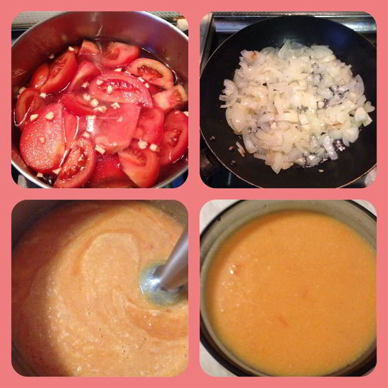 Рецепт томатного супа-пюре с сыром