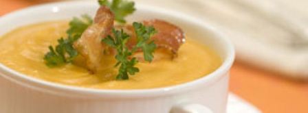 тыквенный суп-пюре с беконом. Шаг 2