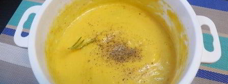 тыквенный суп-пюре с чесноком и розмарином. Шаг 5