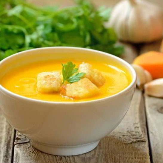 Рецепт тыквенного супа-пюре с имбирем