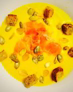 Тыквенный суп-пюре с прошутто